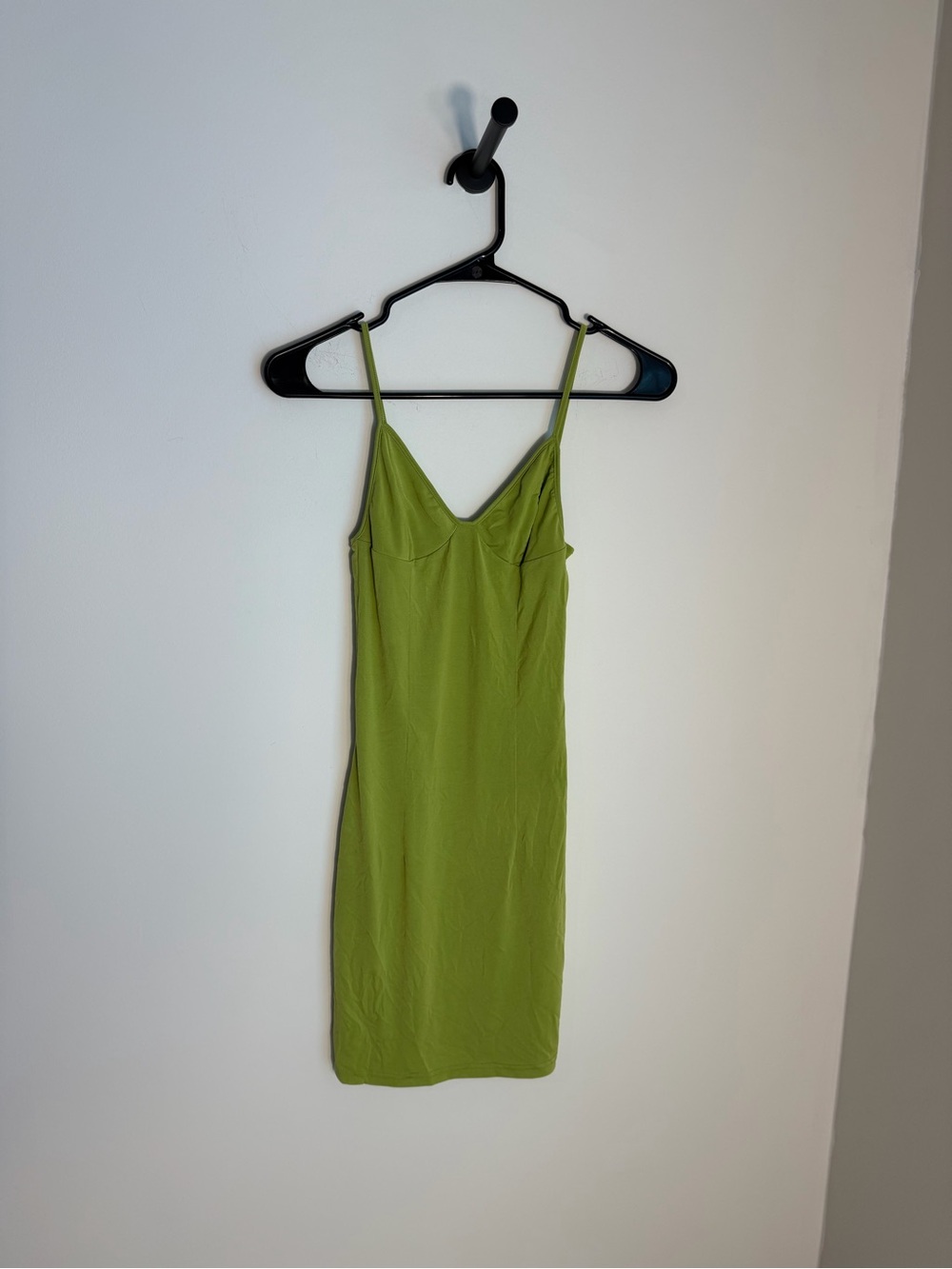 I.AM.GIA Lime Green Slip Dress with Spaghetti Straps